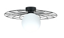 Lampa sufitowa 1xE27 FIESTA BLACK/WHITE