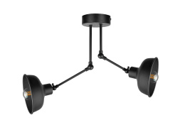 Lampa sufitowa 2xE27 HERMES BLACK