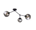 Lampa sufitowa 3xE27 ACRO BLACK/SMOKY