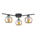 Lampa sufitowa 3xE27 BOZON AMBER