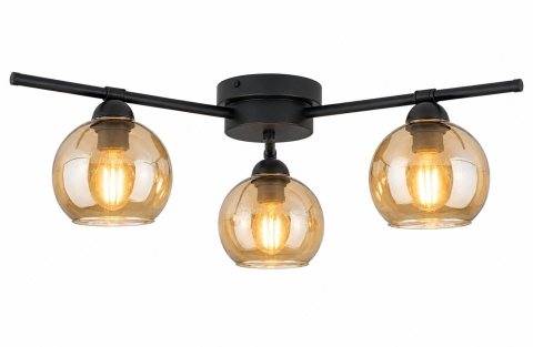 Lampa sufitowa 3xE27 BOZON AMBER