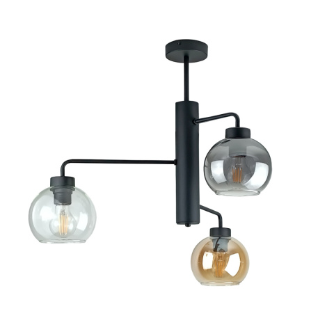 Lampa sufitowa 3xE27 FLEX BLACK/MIX