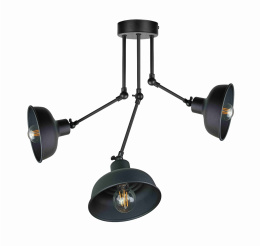 Lampa sufitowa 3xE27 HERMES BLACK