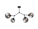 Lampa sufitowa 4xE27 ACRO BLACK/SMOKY