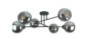 Lampa sufitowa 6xE27 VASCO BLACK/SMOKY