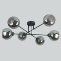 Lampa sufitowa 6xE27 VASCO BLACK/SMOKY