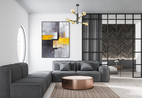 Lampa sufitowa 6xE27 VELUM GOLD