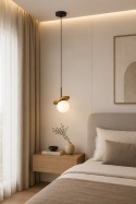 Lampa wisząca 1xE14 Aura Black/Gold