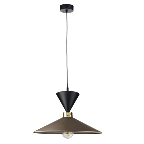 Lampa wisząca 1xE27 Amaris Black/Brown