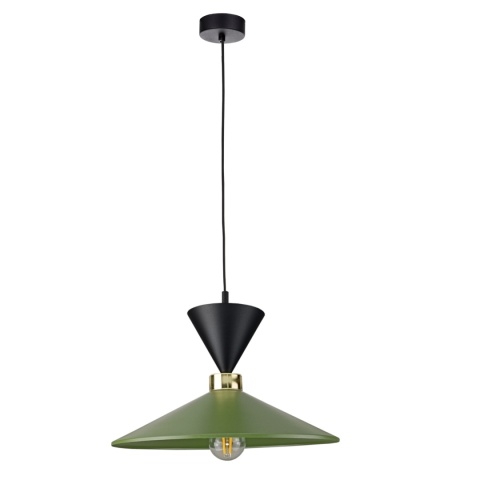 Lampa wisząca 1xE27 Amaris Black/Khaki
