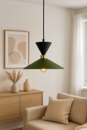 Lampa wisząca 1xE27 Amaris Black/Khaki