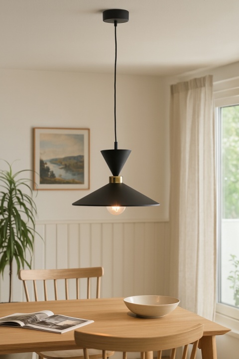 Lampa wisząca 1xE27 Amaris Black