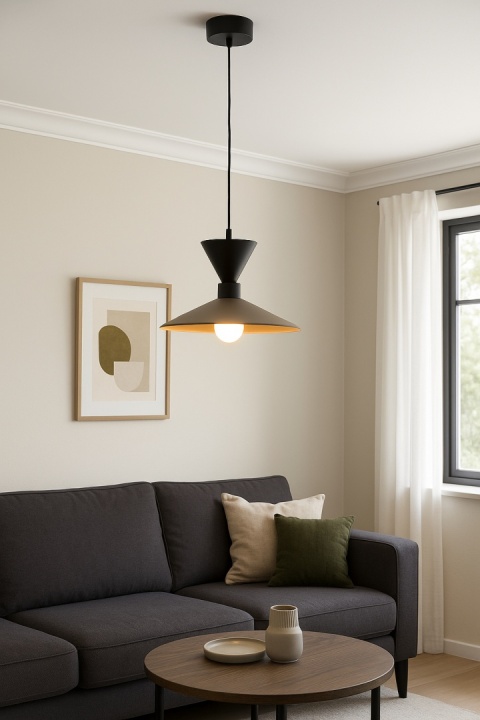 Lampa wisząca 1xE27 Amaris II Black/Brown