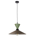Lampa wisząca 1xE27 Amaris II Khaki/Brown