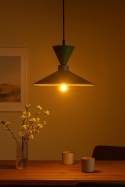 Lampa wisząca 1xE27 Amaris II Khaki/Brown