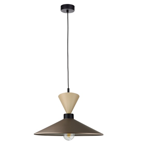 Lampa wisząca 1xE27 Amaris II Latte/Brown