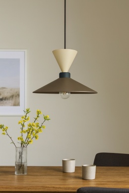 Lampa wisząca 1xE27 Amaris II Latte/Brown