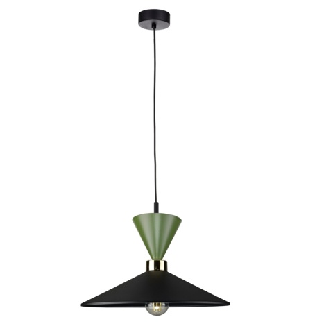 Lampa wisząca 1xE27 Amaris Khaki/Black