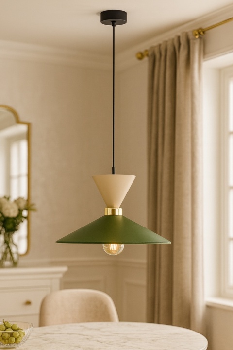 Lampa wisząca 1xE27 Amaris Latte Khaki