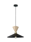 Pendant lamp 1xE27 Amaris Latte/Black