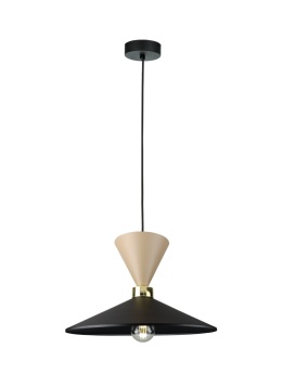 Lampa wisząca 1xE27 Amaris Latte/Black