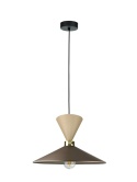 Lampa wisząca 1xE27 Amaris Latte/Brown
