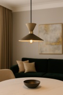 Lampa wisząca 1xE27 Amaris Latte/Brown