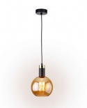 Lampa wisząca 1xE27 Auralis Black/Gold