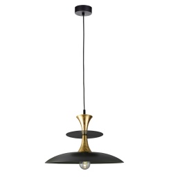 Lampa wisząca 1xE27 Celesta Black/Gold