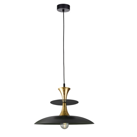 Lampa wisząca 1xE27 Celesta Black/Gold