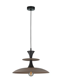 Lampa wisząca 1xE27 Celesta Brown/Black