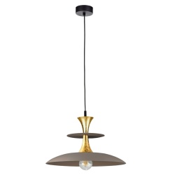 Pendant Lamp 1xE27 Celesta Brown/Gold