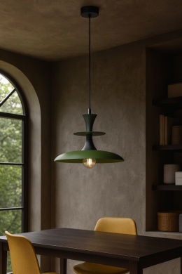 Lampa wisząca 1xE27 Celesta Khaki/Black