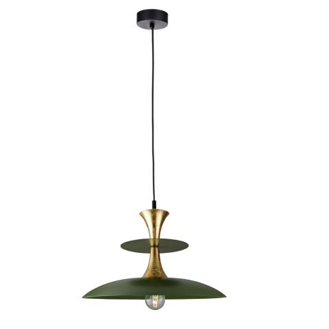 Lampa wisząca 1xE27 Celesta Khaki/Gold