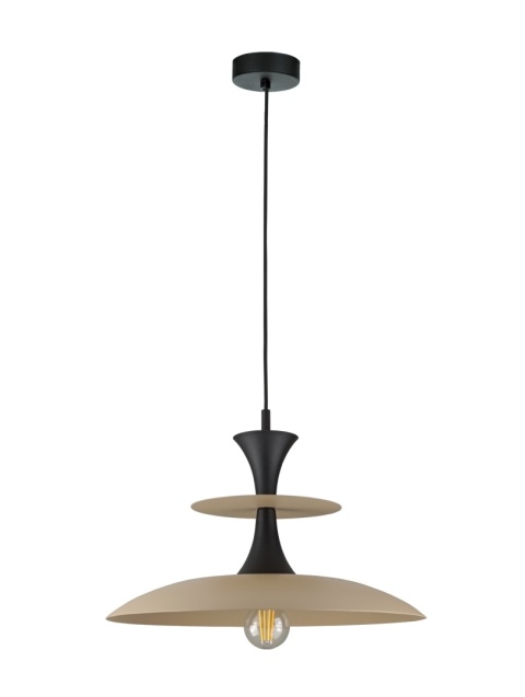 Lampa wisząca 1xE27 Celesta Latte/Black