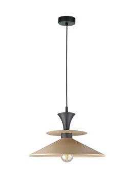 Lampa wisząca 1xE27 Della Black/Latte