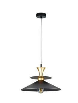 Lampa wisząca 1xE27 Della Gold/Black
