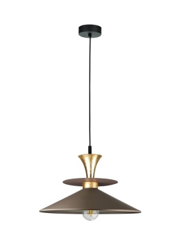 Lampa wisząca 1xE27 Della Gold/Brown