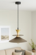 Lampa wisząca 1xE27 Della Gold/Brown