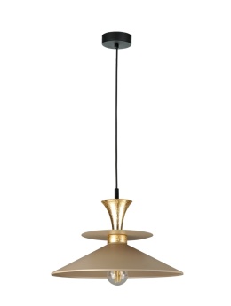 Lampa wisząca 1xE27 Della Gold/Latte