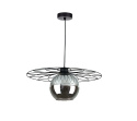 Lampa wisząca 1xE27 FIESTA LONG BLACK/SMOKY