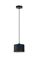 Lampa wisząca 1xE27 FLOW BLACK