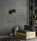 Lampa wisząca 1xE27 FLOW BLACK