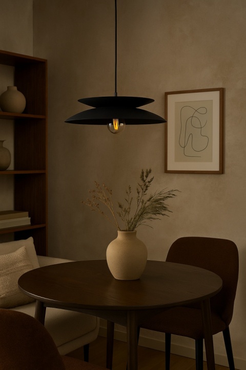 Lampa wisząca 1xE27 Ferro Black