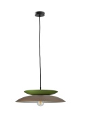 Lampa wisząca 1xE27 Ferro Brown/Khaki