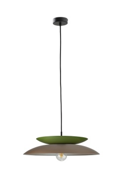 Pendant Lamp 1xE27 Ferro Brown/Khaki
