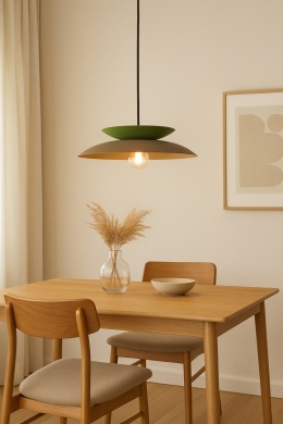Lampa wisząca 1xE27 Ferro Brown/Khaki