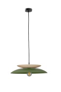 Pendant lamp 1xE27 Ferro Khaki/Latte
