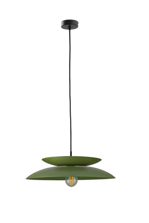 Lampa wisząca 1xE27 Ferro Khaki