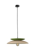 Lampa wisząca 1xE27 Ferro Latte/Khaki